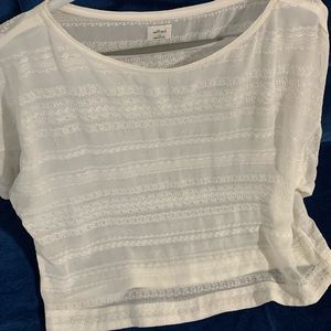 Aritiza wilfred xs crème blouse